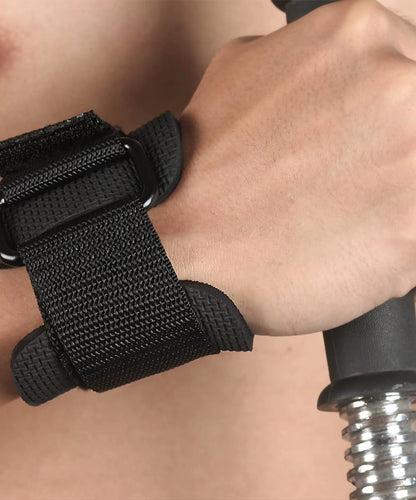 Weightlifting Strap with Wrist Band Gym Grip Bands Fitness Powerlifting Strength Weight Training Exercise Protection Wrist Strap